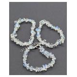 3- MOONSTONE BRACELETS