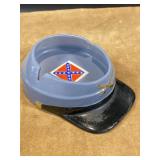 Vintage Confederate Hat Flag Ashtray