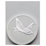 1.5 OZ FINE SILVER AUSTRALIAN SPOTTED EAGLE RAY