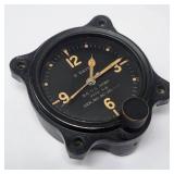 Vtg Airplane 8 Days Cockpit Dashboard Clock U.S.