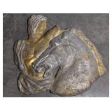 FIBERGLASS Wall ART 3D HORSE Head ROMAN Greek