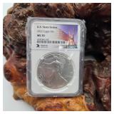 2022 NGC MS70 Silver Eagle Oklahoma