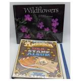 USA STAMP ALBUM & WILDFLOWERS MINT SET US STAMPS