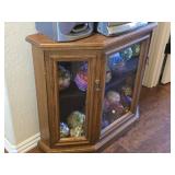 Small Curio Floor Cabinet