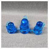 Vintage Bluebird of Happiness Glass Birds