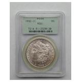 1892 CARSON CITY PCGS MS61 MORGAN SILVER DOLLAR