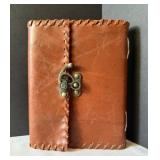 Handmade Journal Leather Cover Rag Paper Metal