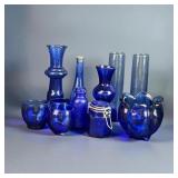 Lot of Cobalt Blue Glassware
