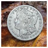 1901 O Morgan Silver Dollar