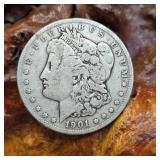 1901 O Morgan Silver Dollar