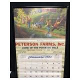LARGE PETERSON FARMS SCHOOLï¿½S OUT 1964 CALENDAR
