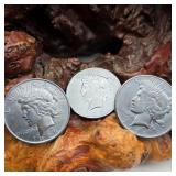 Three Toned Peace Silver Dollars