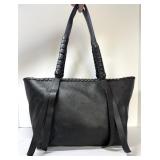 Nice Allsaints Leather Bag Black Pebble Grain w