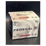 Federal 22LR Ammunition , 1 Box , 325 Rounds