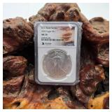 NGC 2022 MS70 Silver Eagle Vermont