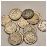 15 Silver Roosevelt Dimes