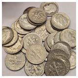 30 Silver Roosevelt Dimes