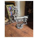 Unusual Car Part Metal Art Horse Figure