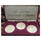 1883, 84 & 85 New Orleans Morgan Silver Dollar Set