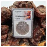 NGC 2020 MS70 Silver Eagle Utah