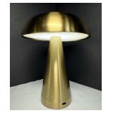 Rechargeable Mushroom Lamp Brass Finish LEDs