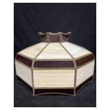 STAINED GLASS LAMP SHADE NO CRACKS OR CHIPS FOUND