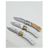 3- OZARK TRAILS POCKET KNIVES