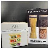 New Glass Canisters & Meal Prep Containers w/