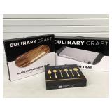 New Serving Pcs. Charcuterie Board, Warm Plate &