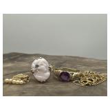 10K Cameo Ring, 10K Amethyst Ring, 10K Pearls