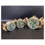 Vintage Small Tea Set Squirrel / Acorns Teapot