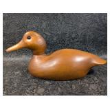 Signed Wood Carved Duck