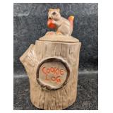 Vintage McCoy Ceramic Cookie Jar- Cookie Log with