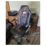 Camouflage & Leather Office Chair