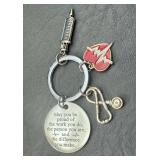 Nurses Key Ring w/ Medical FOBï¿½s