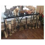Iron & Granite Wall / Sofa Table w/ Ormolu