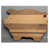 Solid Wood Pig / Hog Cutting Board