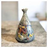 Vintage McCoy Teepee Cookie Jar USA 137 Native