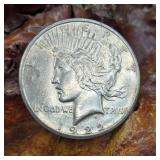 1922 S Silver Peace Dollar
