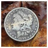 1897 O Morgan Silver Dollar