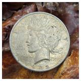 1922 D Silver Peace Dollar
