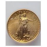 2007 $5 GOLD AMERICAN EAGLE MS70 FIRST DAY ISSUE