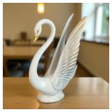 Mid Century Pottery Swan