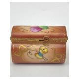 VINTAGE LIMOGES SEWING CHEST TRINKET/JEWELRY BOX