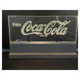 Vintage Acrylic Edgelight Coca-Cola Light Up Sign