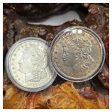 Two1921 Morgan Silver Dollars