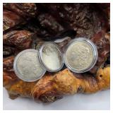 Three1921 Morgan Silver Dollars