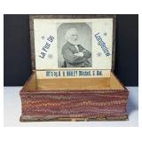 Rare Cigar Box Antique Book Form La Flor De