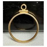 14k Coin Bezel Pendant for $5 Gold American? Coin