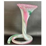 VTG Coiled Bottom Art Glass